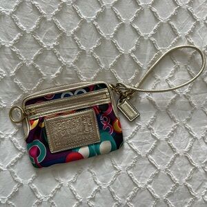 Coach Poppy Collection Wristlet